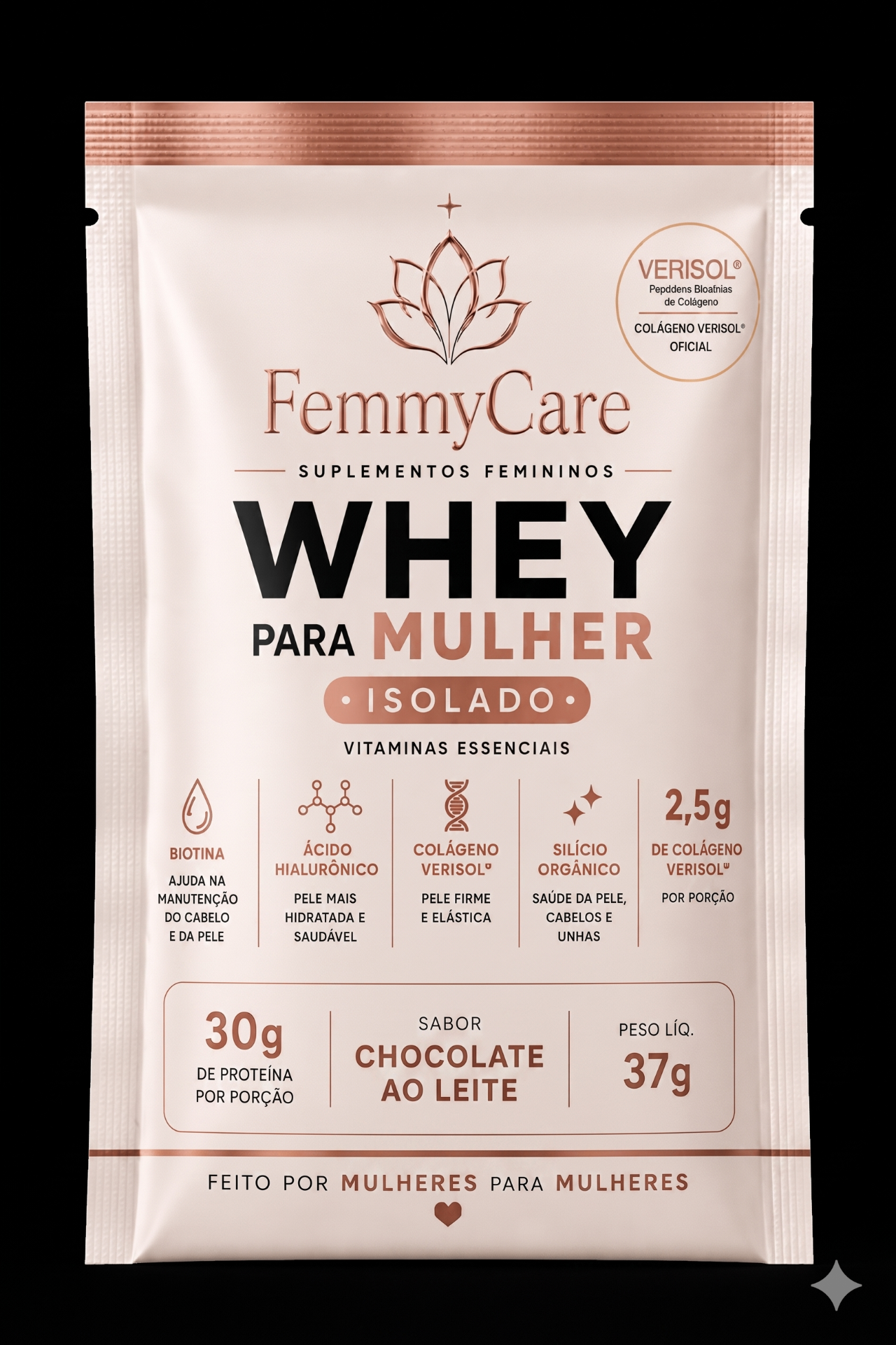 Whey Para Mujer · Sobre Individual · Chocolate con Leche