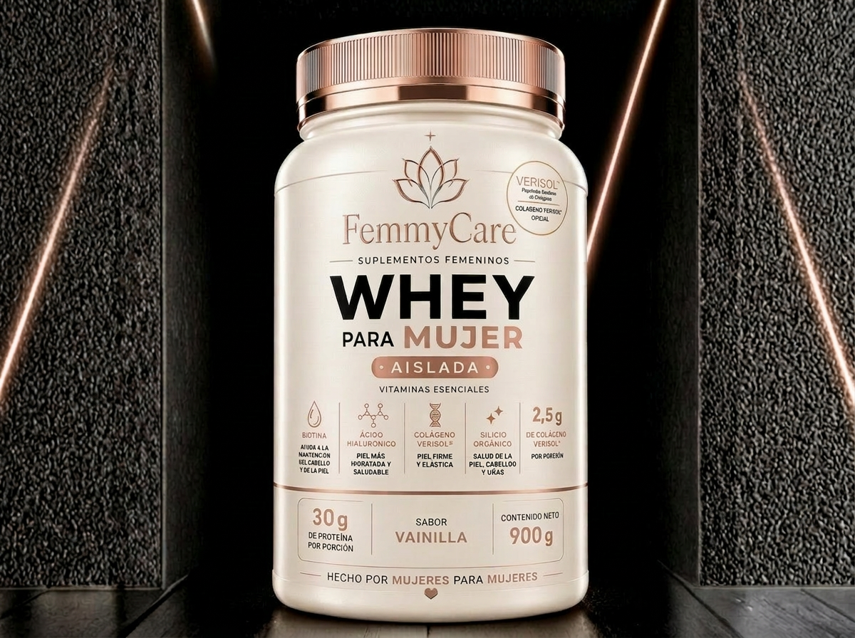 Whey Para Mujer · Bote 900g · Vainilla